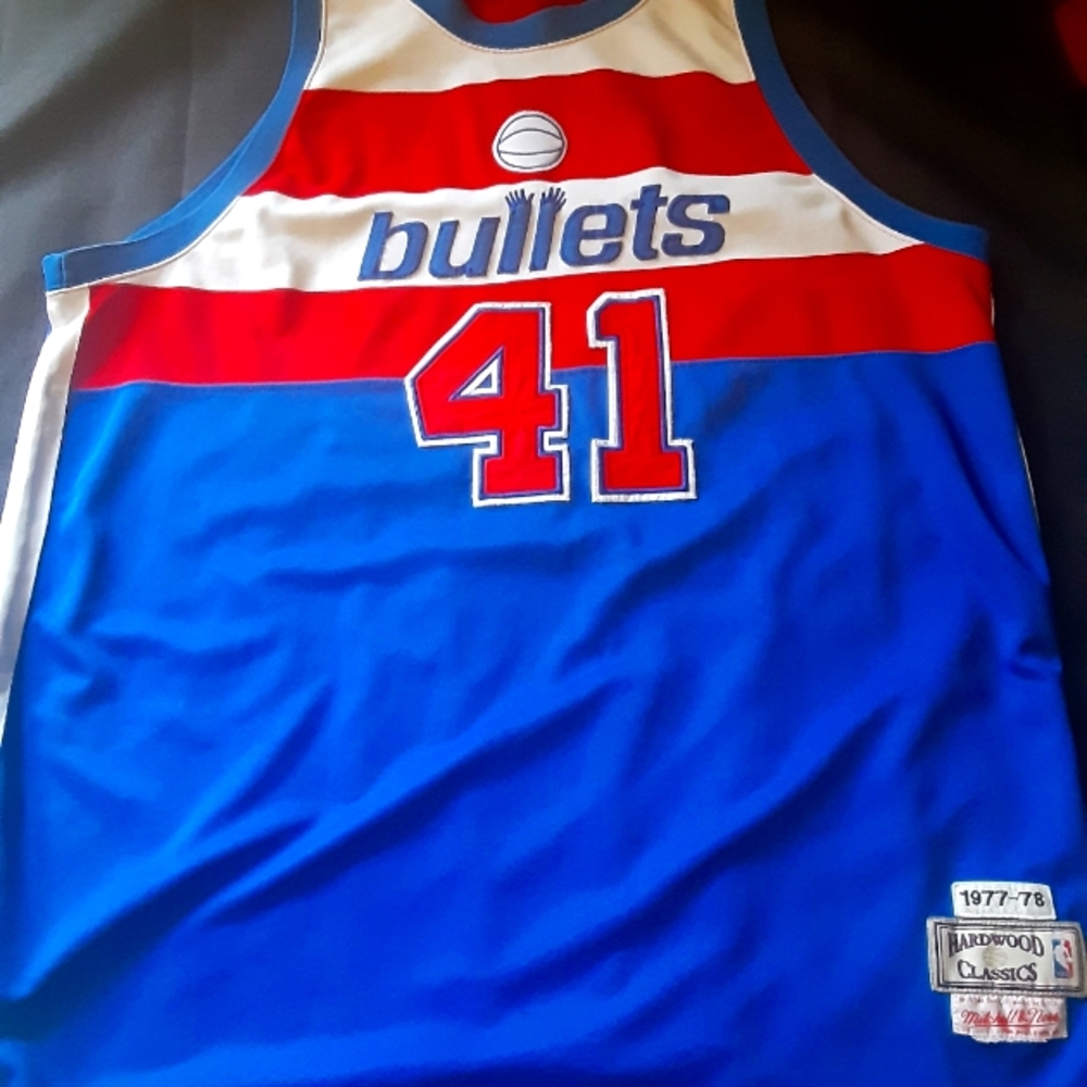 Mitchell and Ness NBA Hardwood Classics Bullets Wes Unseld #41 Jersey Size:XXL